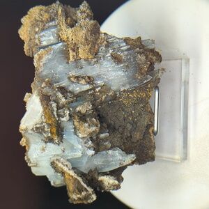 Blue Barite on Matrix - Morocco